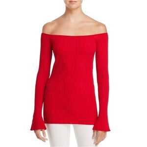 MLM Label Womens Indiana Knit Sweater, Red, NWT